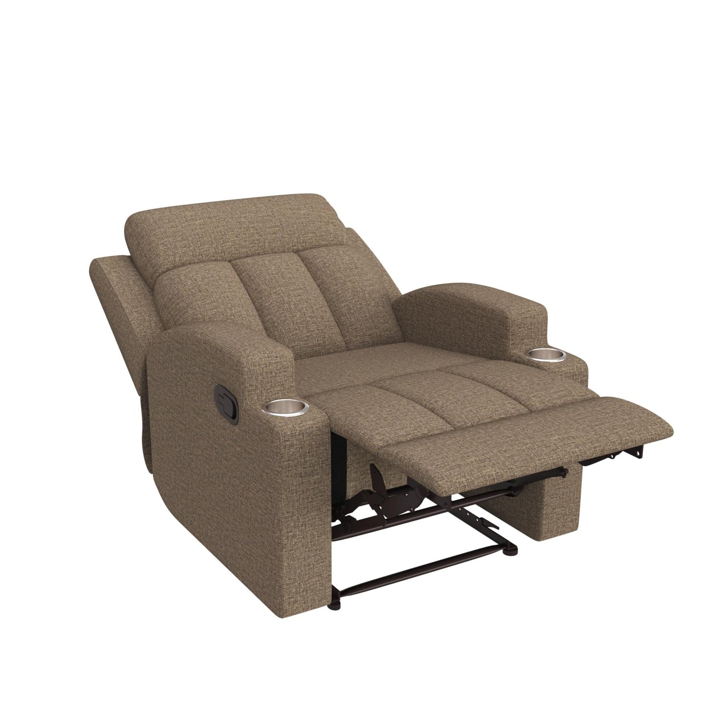Ergorest Brown Recliner Armchair with Cupholders