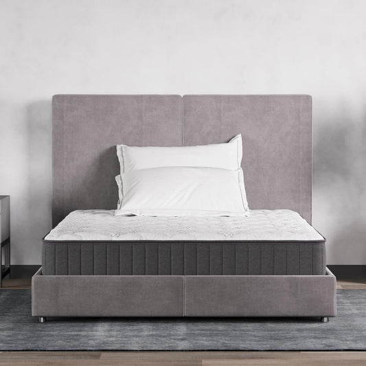 Full , 9 inch , Firm , Hybrid Mattress with Bonnell Coil core from Bonelli Essentials by Ottomanson in bedroom lifestyle setting.