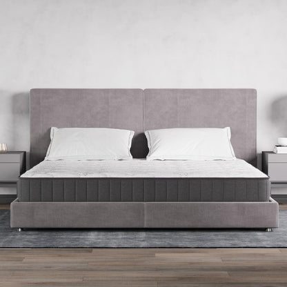 King , 9 inch , Firm , Hybrid Mattress with Bonnell Coil core from Bonelli Essentials by Ottomanson in bedroom lifestyle setting.