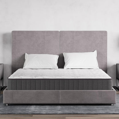 Queen, 9 inch , Firm , Hybrid Mattress with Bonnell Coil core from Bonelli Essentials by Ottomanson in bedroom lifestyle setting.