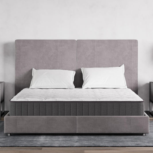 Queen, 9 inch , Firm , Hybrid Mattress with Bonnell Coil core from Bonelli Essentials by Ottomanson in bedroom lifestyle setting.